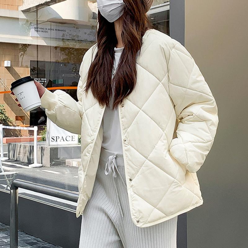 Утепленные теплые парки для женщин, осенне-зимняя винтажная куртка с длинными рукавами и круглым вырезом, модные повседневные шикарные пальто большого размера