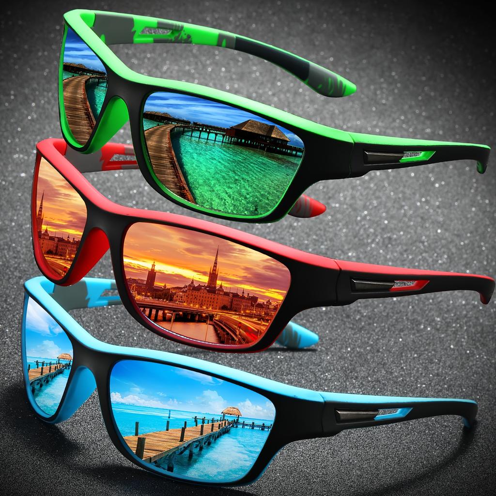 2/3 шт. абсолютно новые мужские солнцезащитные очки поляризованные солнцезащитные очки женские UV400 уличные бейсбольные софтбольные спортивные очки рыболовные очки