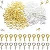 100-800 шт. Маленькие Крошечные Мини Пины с Ушком Пины Крючки Люверсы Винтовые Золотые Застежки Крючки Фурнитура для Изготовления DIY 9x4мм