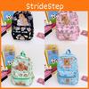 Pattern Capybara Cartoon Backpack Large Capacity Shoulders Bag Children Gift