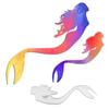 Mermaid Design Pattern Metal Cutting Die Stencil for DIY Scrapbooking Album Photo Embossing Paper Card Craft Decor