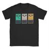 Fictional Pedal Trio Big Muff Guitar Pedal Effect Shoegaze Men's T Shirts Vintage Tees Round Collar T-Shirts Cotton Gift Idea