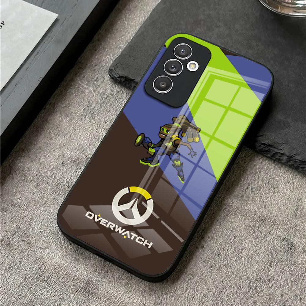 Чехол для телефона для S25 Ultra Samsung S26 S23 S24 Plus S22 S20 S21 Fe A54 A34 A53 A16 Стеклянная крышка O-Over-watchS