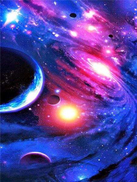 5D Алмазная картина Полный Круглый Квадратный Пейзаж Стразы Алмазная Вышивка Распродажа Космическая Мозаика Домашний Декор