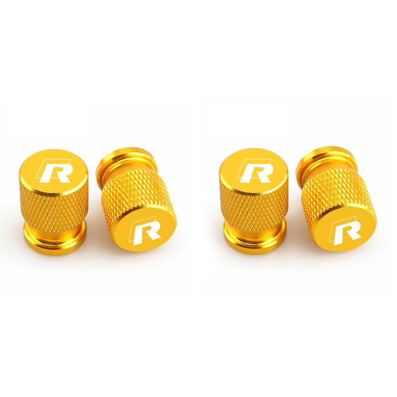 4pcs Car Wheel Tire Alloy Valve caps Emblem metal Cap Case For VW Volkswagen Golf Polo Passat Touran Auto Accessorie Car Styling ze2