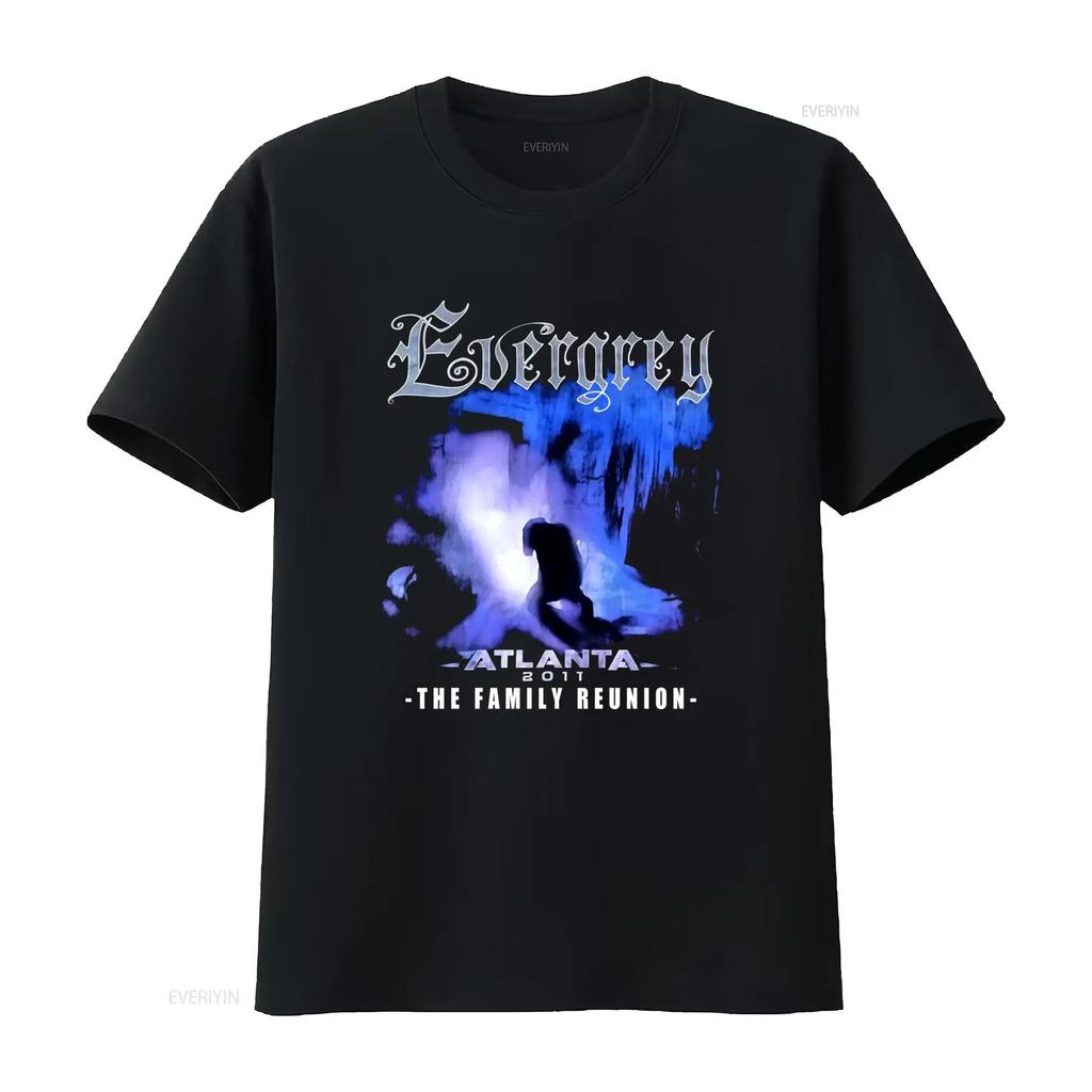 Футболка группы Evergrey S до 4XL Стиль Black Metal Атланта 2011 Дизайн The Family Reunion винтажная Слегка выстиранная Дышащая