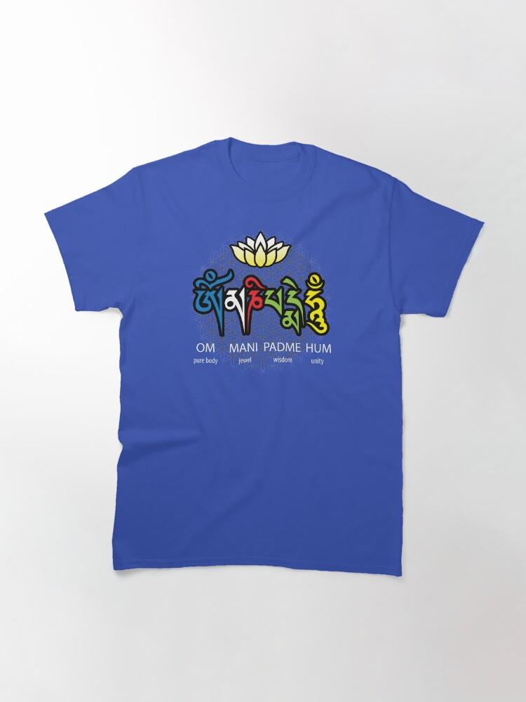 Jewel Om Mani Padme Hum Mantra Classic T-Shirt