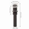 Push Button Drain Stopper Matte Black Vessel Sink Drain Easy Install Drain Assembly  Vanity Sink