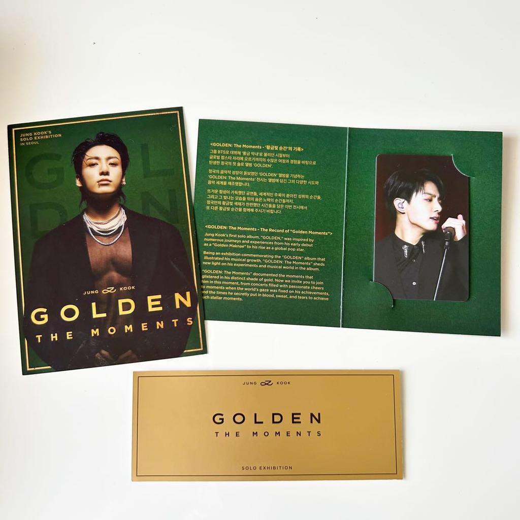 [USED] Jungkook GOLDEN Seoul Exhibition Bonus Trading Card Included