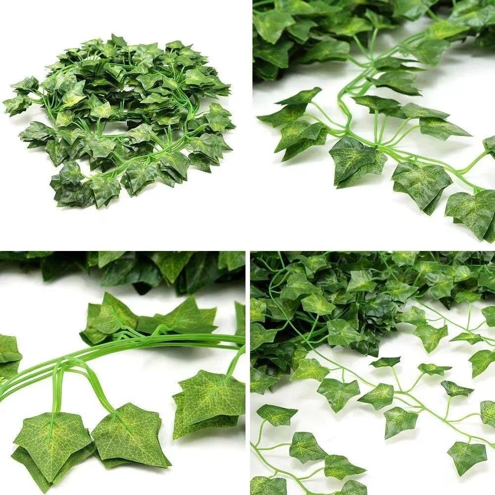 12pcs DIY Artificial Spring Leaf Vine Artificial Foliage Garland Hanging Plants  Holiday Decoration