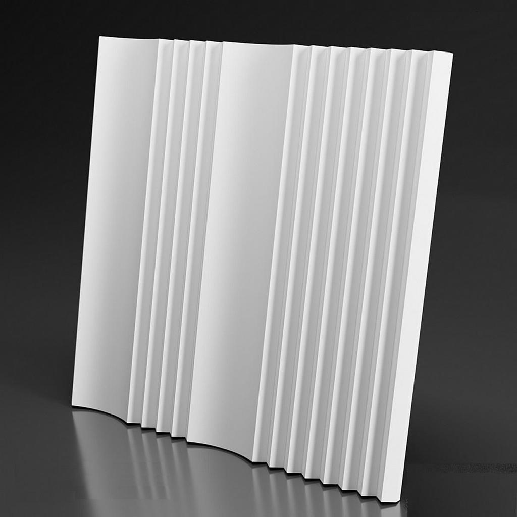 3D Wall Panel Mold for Gypsum, Plaster or Concrete Tile for Decorative Wall Panels 'Fusion'