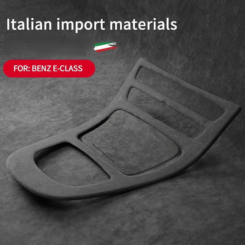 For Mercedes Benz E Class W213 Italy Super Suede Cover Car Center Console Gear Shift Panel Trim Accessories