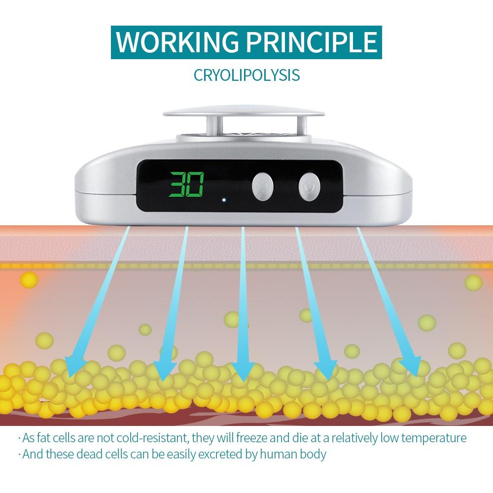 Fat Lose Freezing Machine -5℃ Cold Compress Belly Fat Remover Cryotherapy Abdominal Anti-Cellulite Body Slimming Machine