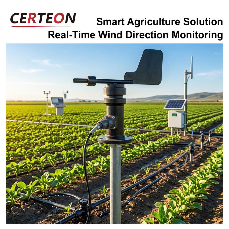 Wind Speed and Direction Sensor RS485 Modbus Weather Station Anemometer Outdoor 360 Degree Wind Vane Sensor