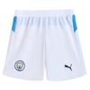 Puma MCFC Replica SS25 Brand Logo Quick-Dry Comfortable Stylish Simple Football Shorts Men Shorts White Light-Blue 780375-22