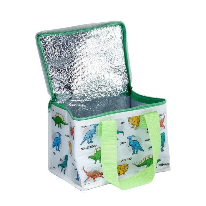 Sac à repas isotherme 16 x 21 cm Dinosaures