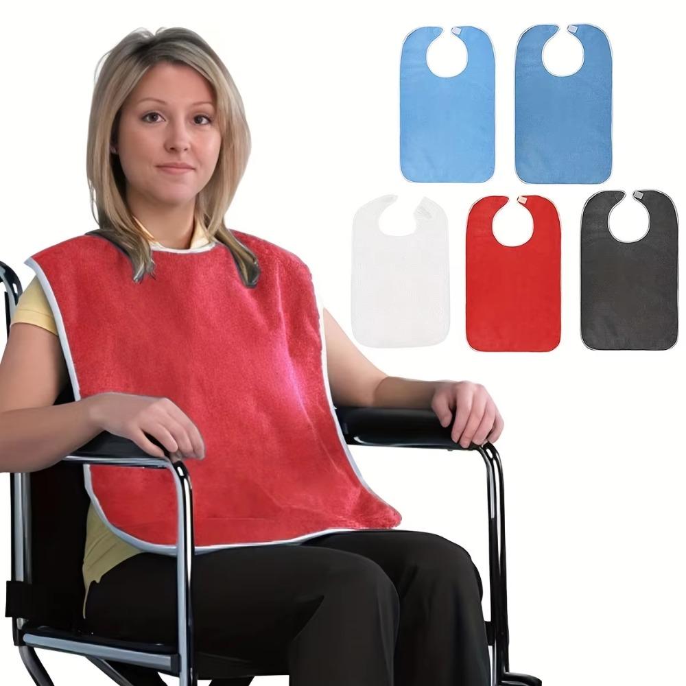 Adjustable Dining Clothing Protectors Soft Mouth Wipe Polyester Dining Cloth Adult
