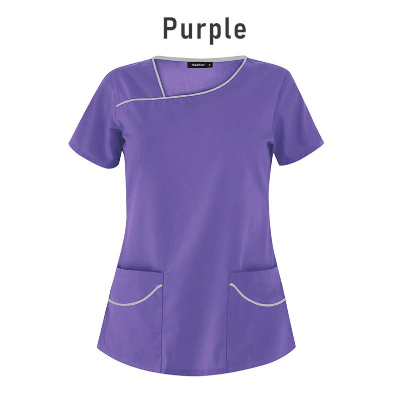 Скрабы для кормления, женская униформа, набор скрабов для ухода за домашними животными, топ с короткими рукавами и брюками с v-образным вырезом, костюмы для врачей, рабочая одежда для медицинской хирургии