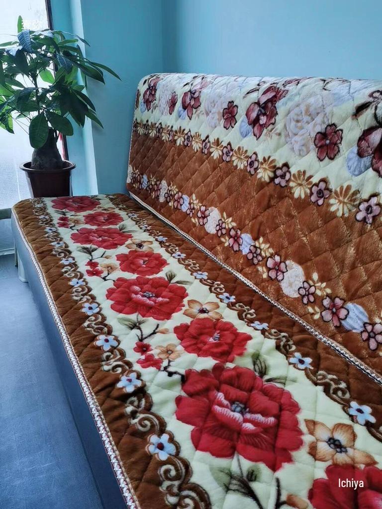 Толстая нескользящая зимняя подушка на диван для 3-местного - Массив дерева, для использования весной/осенью