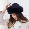 Женская пушистая искусственная меховая шапка зимняя толстая теплая снежная шапка ветрозащитная шапка зимняя женская шапка