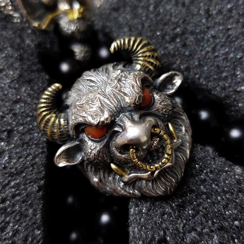 Классическое мужское кольцо с головой быка, властное, трендовое магическое кольцо