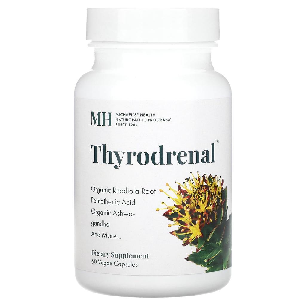 Michael's Naturopathic, Тироадренал, 60 вегетарианских капсул