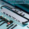 8-в-2 USB A и USB C концентратор док-станция Type-C многопортовый адаптер USB 3.0 быстрая передача данных SD TF
