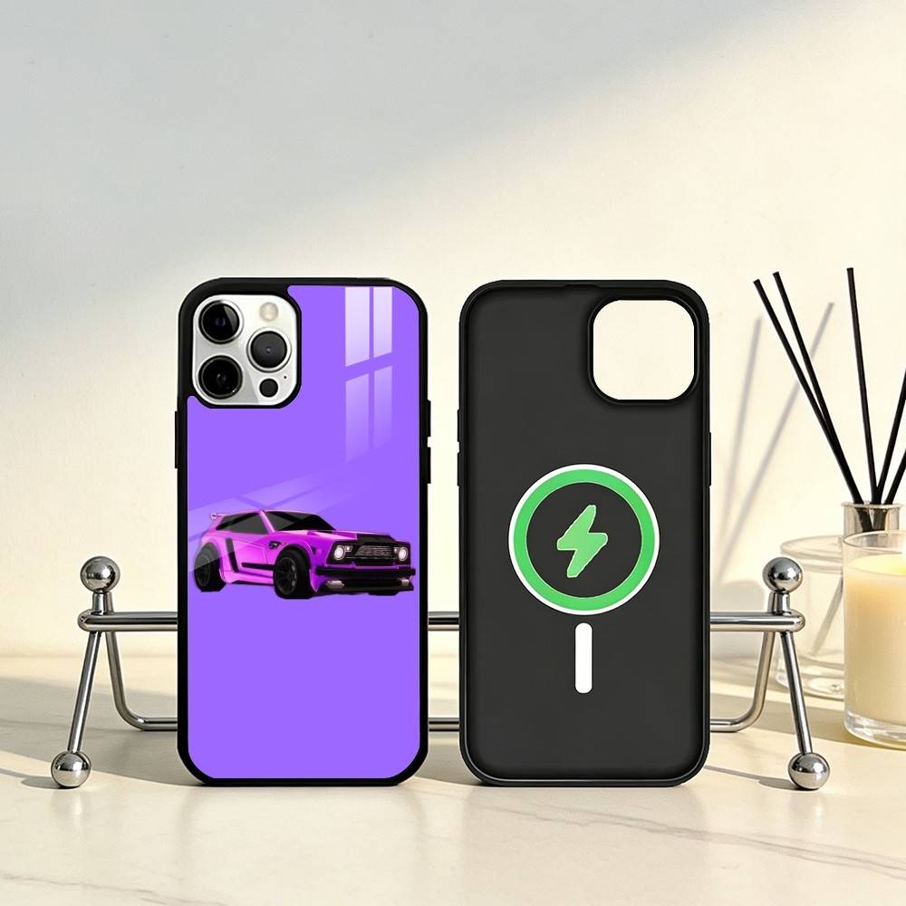 Чехол для телефона Game R-Rocket L-League Для iPhone 17, 16, 15, 14, 13, 12, 11 Plus, Pro Max Магнитный Для Magsafe Беспроводной Зарядки