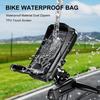 (Black) Waterproof Bicycle Phone Holder Motorcycle Bike Handlebar Phone Case Bag