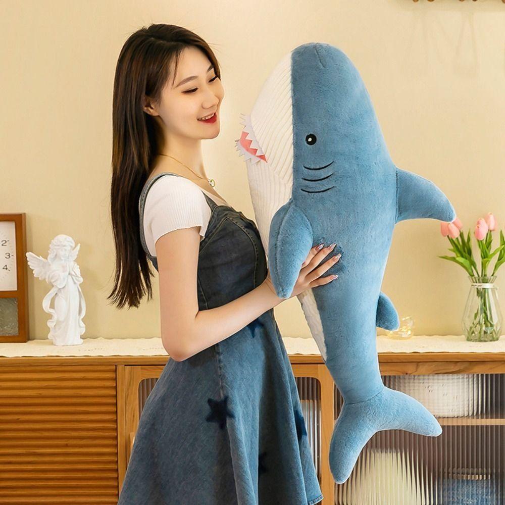 Decorate Whale Shark Stuffed Toys Stuffed Animal Doll Giant Whale Plush Toy Whale Pillow Cushion