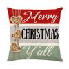 Новая Рождественская Подушка для Дома Дивана Праздничная Наволочка с Принтом Полиэстеровая Наволочка Украшение