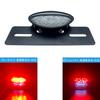 MGMSUNDK Motorcycle Tail Lamp, Integrated LED, DC12V, Waterproof, Universal Use, Slim, Retro, High Brightness (Clear, #01)