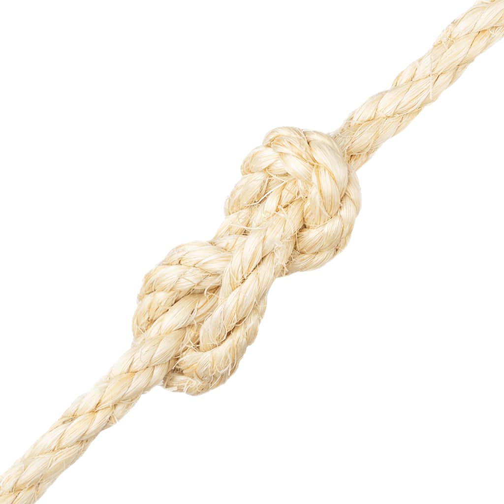 Sisal Rope 100percent Sisal 10 mm Diameter 25 m Length