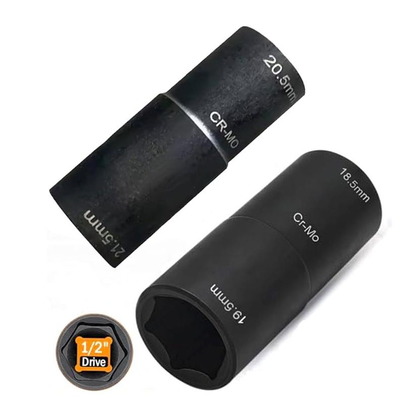 2Pcs 18.5mm And 20.5mm Locking Wheel Nut Removal Tool For Land For Rover Wheel Wrench Tire Sleeve Tool Wheel Nuts Nut Tool