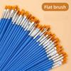 Flat Brush Oil Painting Brush Nylon Hair Artist Painting Brushes  Oil Painting