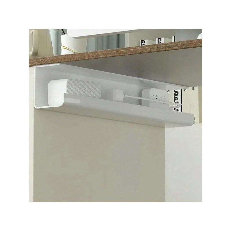 1 шт. Подстольный кабельный органайзер, подстольный кабельный лоток, проводной органайзер, не оставляющий следов, расширенный защитный лоток для различных столов