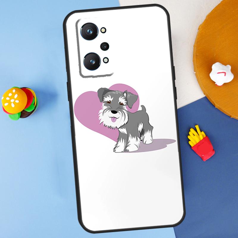 Schnauzer Puppy Dog For Realme 11 10 12 13 14 Pro Plus GT 5 6 6T GT7 Pro C61 C53 C51 C21Y C25S C55 C67 C75 Case