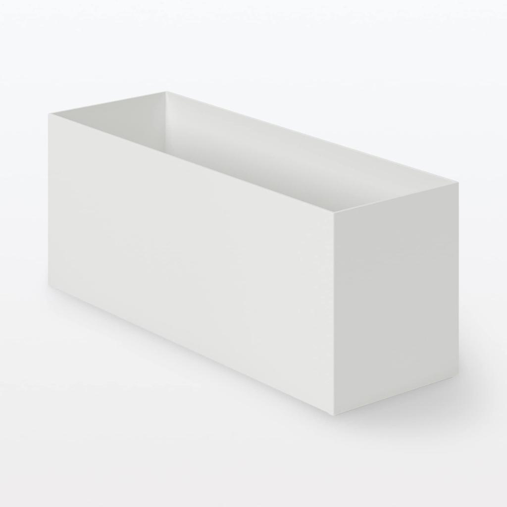 MUJI Recycled Polypropylene File Standard White W10 x D32 x 83904388 Box, Type, 1/2 Size, Gray, Approx. H12cm,