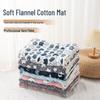 Всесезонный фланелевый коврик для сна питомца: Толстый, теплый коврик для лежанки кошки и собаки (Осень зима)