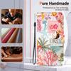 I17Pro Lily Flower Case for IPhone Air 17e 16e 15 14 Plus 13 12 Iphone17 Pro Max Case Leather Wallet Stand Back Cover Strap Capa