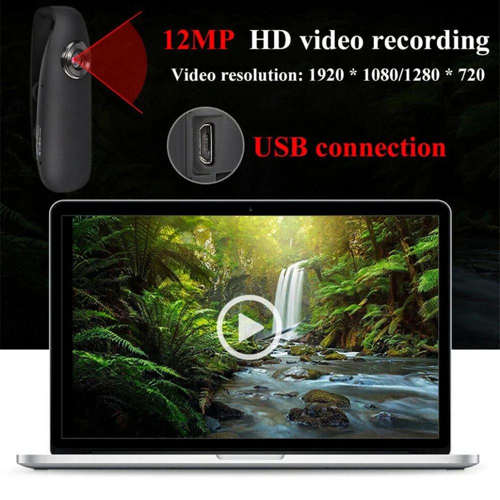 2025 New HD 1080P Mini Camera Back Clip Wearable Compact Body Cam Outdoor Security Sports DV Camcorder Motion Detection Video Recorder