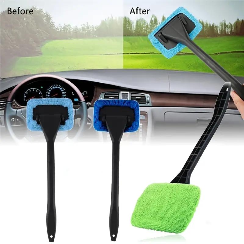 1pc, Long Handle Car Window Windshield Cleaner Brush Kit - Easy To Use Wipe Tool For Cleaning And Protecting Your Windshield