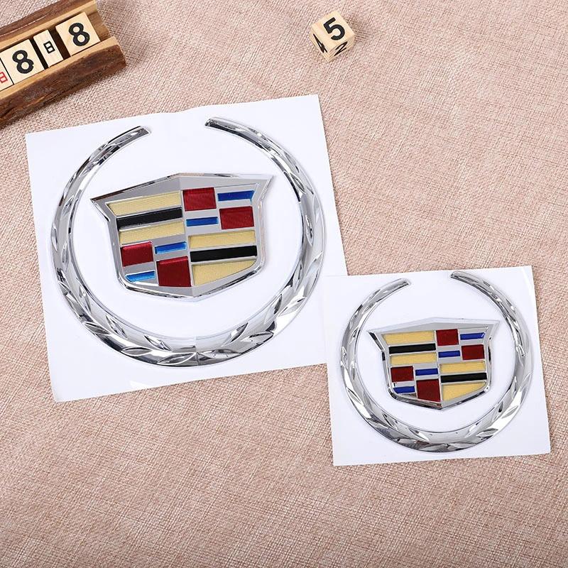 ABS Car Front Grille Center Emblem Cover For Cardillac SRX ATS XTS New Auto Front Head Rear Trunk Badge Sticker Decoration