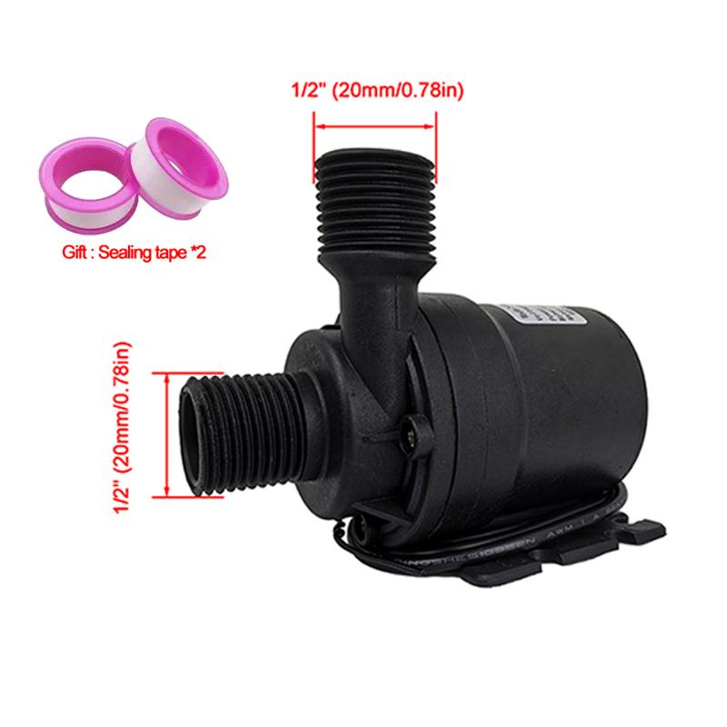 DC12V/24V 1000 л/ч Ультратихий Водяной Насос Мини Бесщеточный Двигатель Погружной Аквариумный Водяной Насос Насос-бустер для Водонагревателя Душа