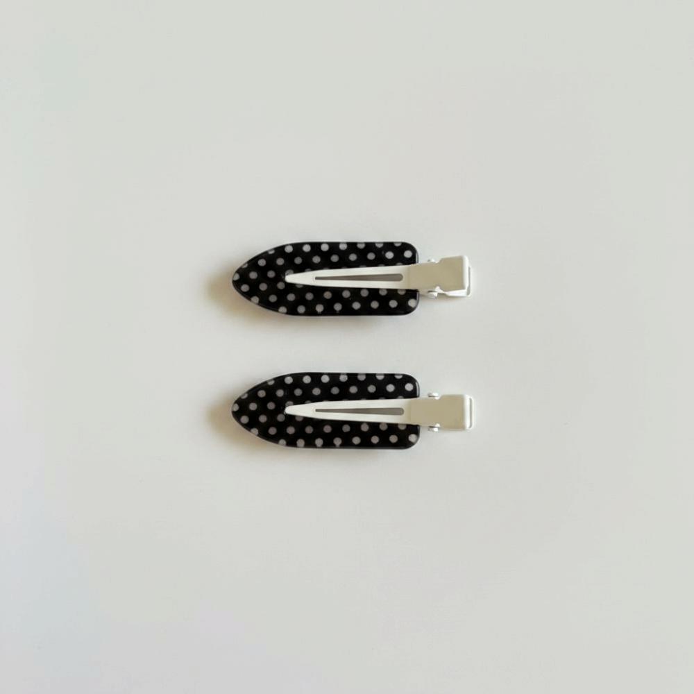 Elegant Acrylic Hair Clips Polka Dot Hair Styling Accessories Seamless Hairpin Daily Wear