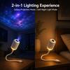 2-в-1 Проектор Галактики Ночник USB LED Звездное Небо Лампа 360° Вращение Регулируемая Яркость для Спальни Потолка Комнаты Декор Автомобиля