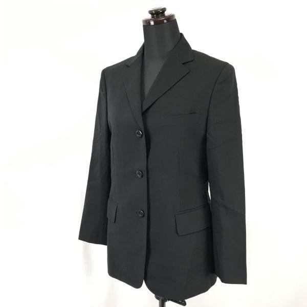Сделано в Японии LES MUES 100% Шерстяной Блейзер Женский M Черный Подкладка Купра(ИСПОЛЬЗОВАЛ)