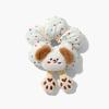Cloth Animal Butt Hair Rope Cartoon Bun Rubber Bands Plaid Flower Hair Ring  Amusement Park
