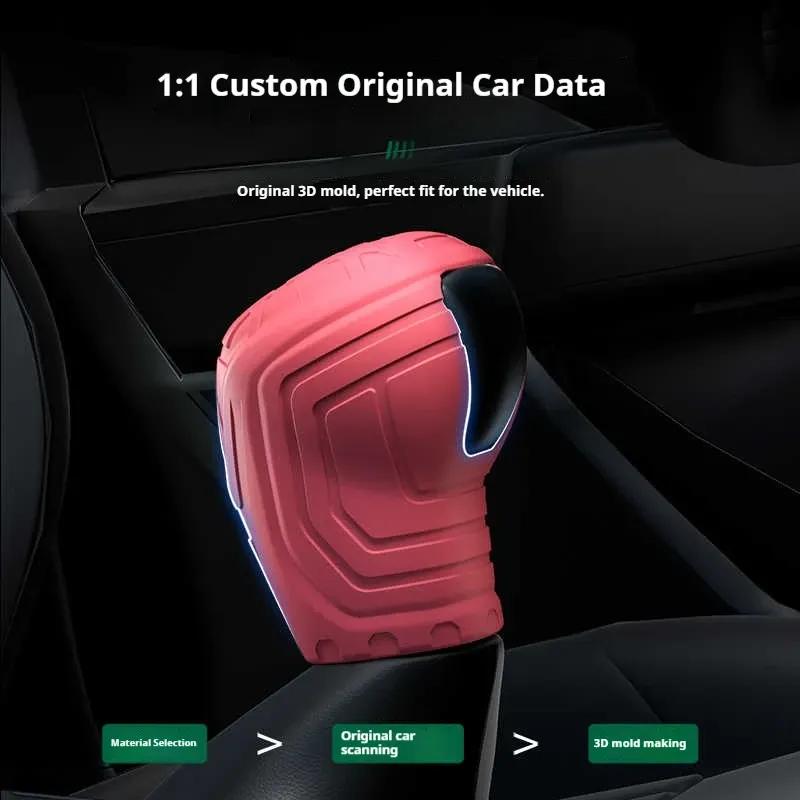 Для Volkswagen Tacqua Автомобильная Силиконовая Автоматическая Накладка на Ручку Переключения Передач Без Запаха Противоскользящая Защитная Накладка на Ручку КПП