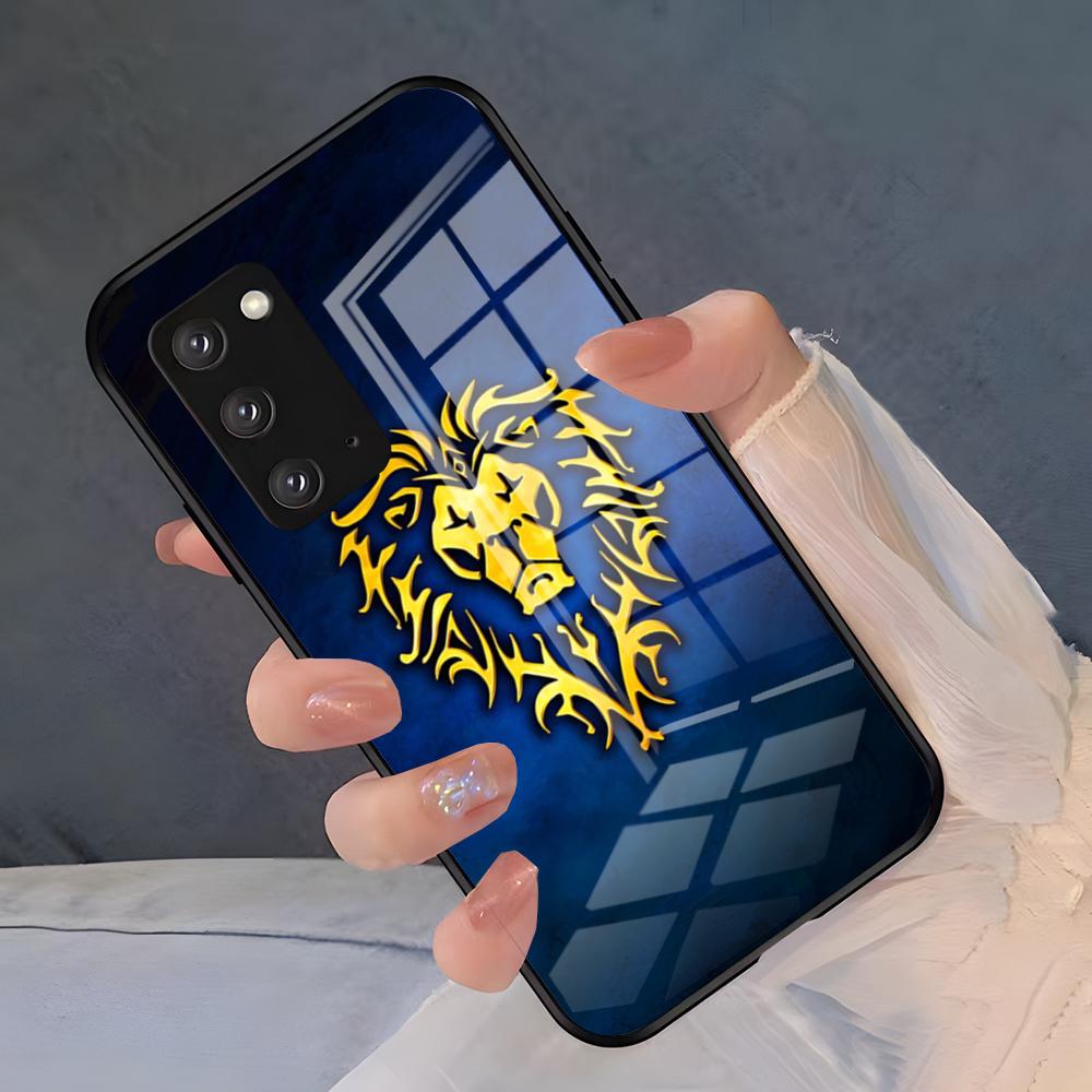 Чехол для телефона World Of Warcraft для Samsung S26 S25 Plus S20 S20 Plus S22 Ultra S23 FE S21 Plus S21 Ultra Стеклянная крышка